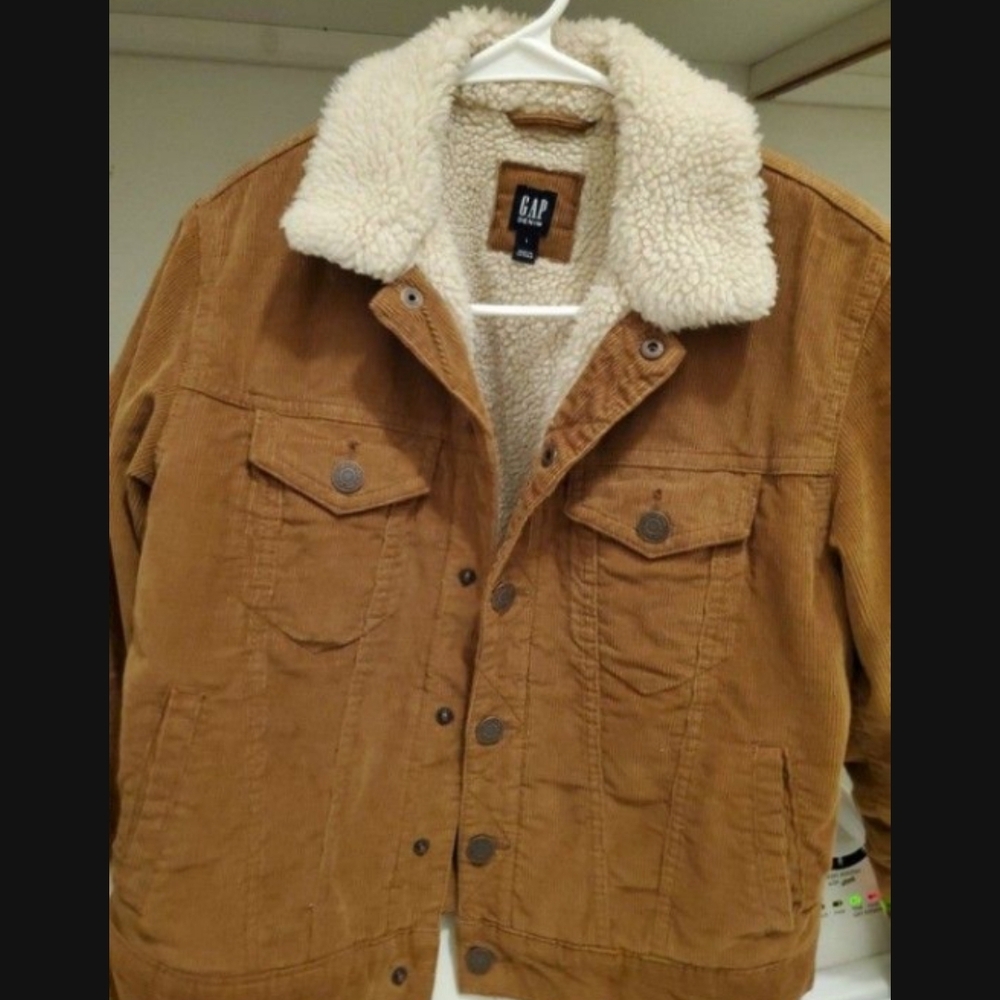 GAP Men's Brown Sherpa Jacket